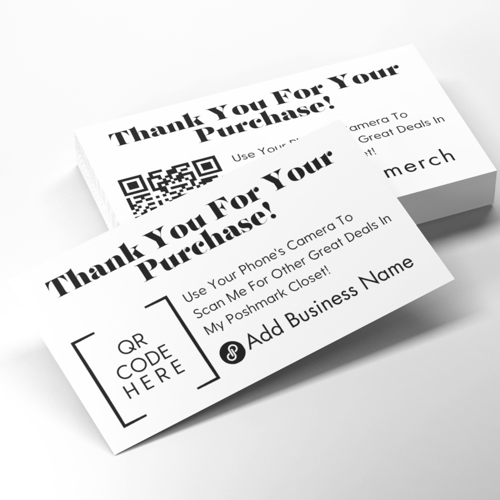 Business Stationery QR code Cards